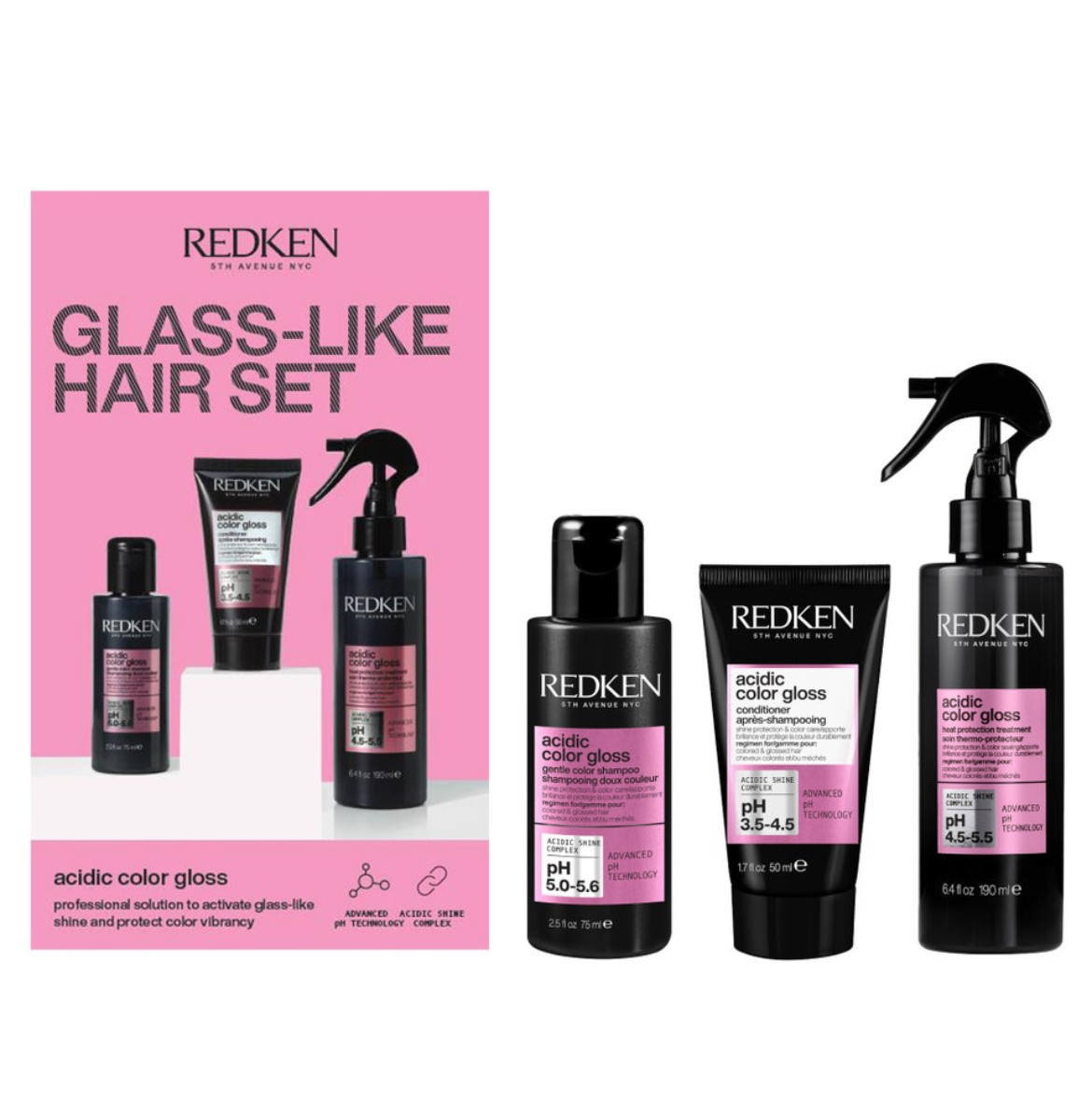 REDKEN GLASS LIKE HAIR SET